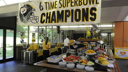 Cafeteria for the Steelers at St. Vincent College in Latrobe.