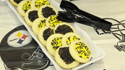 Iced sugar cookies at Steeler Training Camp in Latrobe.