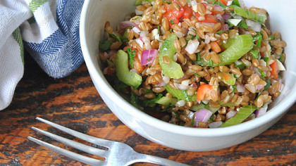 Training Camp Wheatberry Salad.