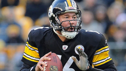 Charlie Batch, seen here in action in December, backs up Ben Roethlisberger tonight against the Colts knowing he's fighting for a job -- again -- going into his 15th NFL season. The Heinz Field game starts at 8 p.m.