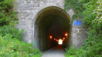 The Enlow Tunnel, near Imperial, is always cool and lighted.