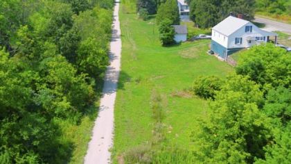 The Panhandle Trail, seen from the McDonald Trestle on the Montour Trail, heads west toward Weirton, W.Va.