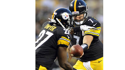 Ben Roethlisberger handing off to Jonathan Dwyer is a common sight this preseason for the Steelers.