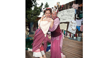 The Washing Well Wenches Whinny and Izzy: "Wet Dirty Women, Good Clean Fun!" These two wacky wenches prove that a good scrubbing and lots of belly laughs are good for the soul.