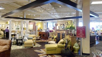 The interior of the new La-Z-Boy store at 4054 William Penn Highway in Monroeville.