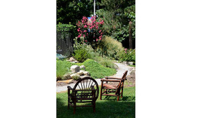 A photo of the the renovated Our Lady of Victory Prayer Garden at Mt. Saint Macrina in Uniontown.