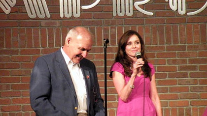 Larry Maggi and Diana Irey Vaughan.
