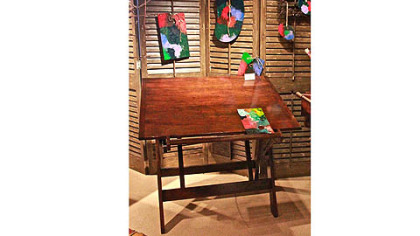 Painters work desk by Bob Timberlake Home for Century Furniture.