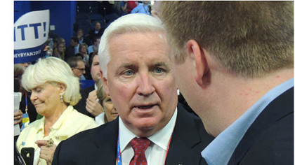 Pennsylvania Tom Corbett at Republican convention in Tampa Florida.