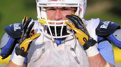 Greensburg Salem running back Tyler Shook ran the ball 38 times for 552 yards last season, an average of 14.5 yards per carry.