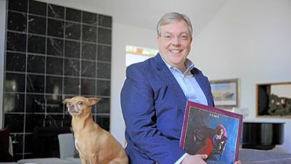 Economist Mike Moebs, seen here with his dog Missy, revamped his personal and business trusts to include all his digital assets, including the Janis Joplin album "Pearl."