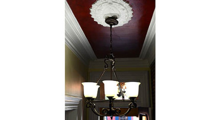 Original ceiling medallion.