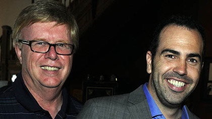 Bob Meeder and actor Patrick Jordan.