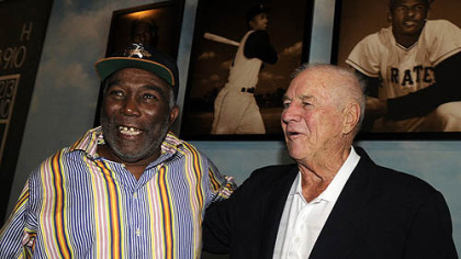 Manny Sanguillen and Bob Friend.