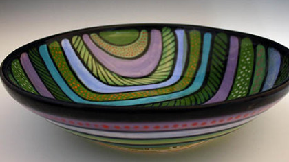 An example of ceramic work by artist Jan McAllister.