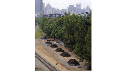 The Lawrenceville dog run under the 40th Street Bridge
