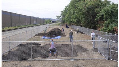 The Lawrenceville dog run under the 40th Street Bridge will be opened with a ceremony at 3:30 p.m. Saturday.