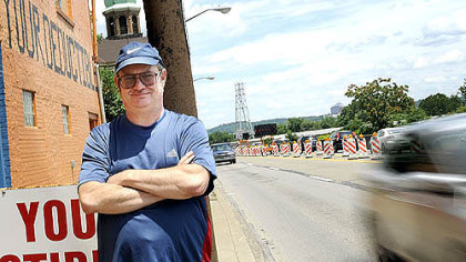 William Lieberth Sr., owner of Allegheny Auto Body, has been at the same location on East Ohio Street since 1976.