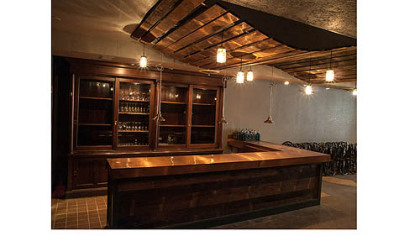 Todd Meyer of Swissvale is a winner of the Reuse Inspiration Contest for creative use of salvaged materials in a renovoation of E2 restaurant in Highland Park.