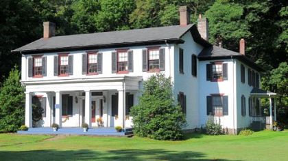 The five-bedroom home was built in 1824, with an addition in 1830-32. It is on the market for $425,000.