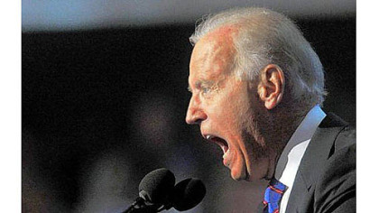 Vice President Joe Biden speaks at the Democratic National Convention in Charlotte, N.C., Thursday night. Mr. Biden criticized the Romney campaign on Medicare: "What they didn't tell you is what they're proposing would cause Medicare to go bankrupt by 2016."
