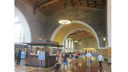 Inside Union Station Los Angeles.