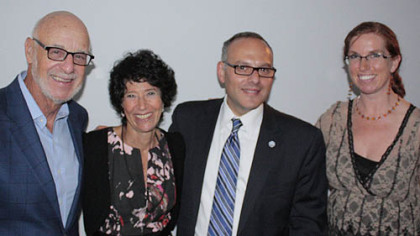 Edgar and Sandy Snyder, Jeffrey Finkelstein and  
Joy Braunstein.