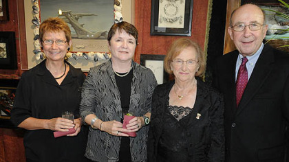 Linda Benedict-Jones and Barbara Jones with founders Carolyn and Mel Berkovitz.