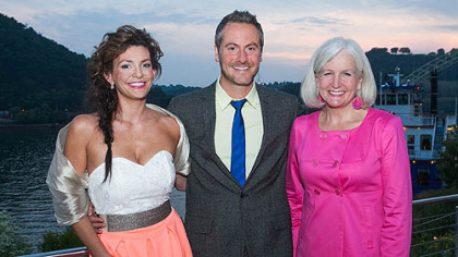 Chairs Renee and Lucas Piatt with Lisa Schroeder.