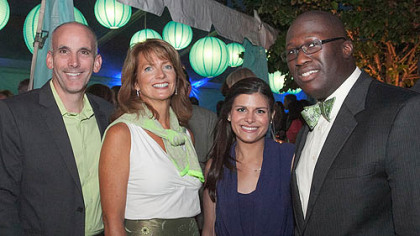 Stephen and Betsy Magley, Meredith Calfe and Abass Kamara.