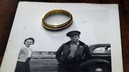 Marilyn Claassen 's mother, Marion Yeager, in snapshot left, and her brother, Marine Jack Yeager, a WWII flyer whose remains were found in the Pacific Islands in 2009 and are to be buried Saturday in New Kensington.