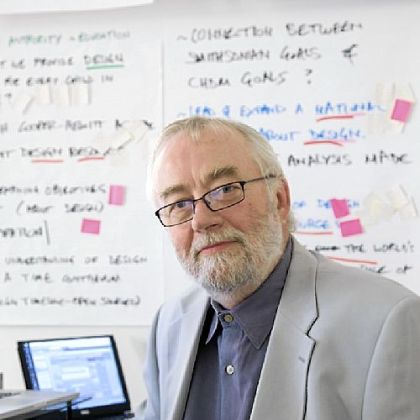 This undated photo provided by the Smithsonian's Cooper-Hewitt, National Design Museum shows Director Bill Moggridge.