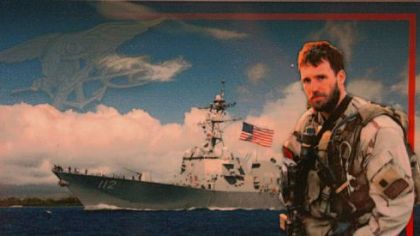A photo illustration shows the USS Michael Murphy, named in honor of 2007 Medal of Honor recipient Lt. Michael P. Murphy.