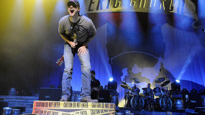 Eric Church performs at Consol Energy Center on the Blood, Sweat and Beers Tour.