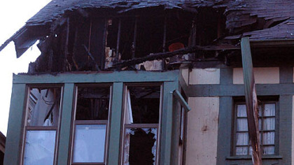 Three Pittsburgh firefighters were burned in a three-alarm fire on Maryland Avenue in Shadyside.
