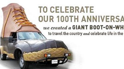 The L.L.Bean Bootmobile will be here Wednesday and Thursday.
