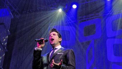 Chris Mann performs.