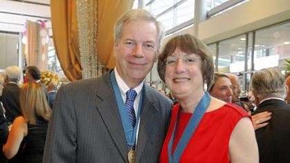 Dr. Thomas Kensler and Dr. Nancy Davidson.