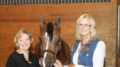 Co-chair Faye Sampson,  Dolce and Debbie Reid.