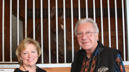 Faye Sampson, Romeo and Dennis Huber.