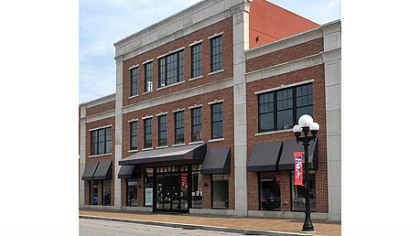 The three-story brick office building at 735 Midland Ave. that houses the Pennsylvania Cyber Charter School.