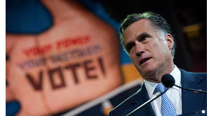 US Republican presidential candidate Mitt Romney