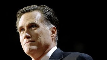 Republican presidential candidate Mitt Romney