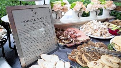 A cookie table at the wedding of reader Jan Dean's daughter, Noelle, and in memory of her mother, "Grandma Ruthie."
