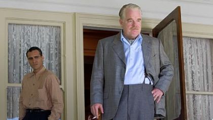 Joaquin Phoenix and Philip Seymour Hoffman star in "The Master."