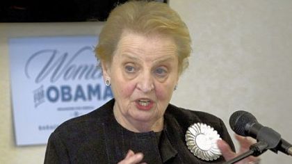 Madeleine Albright -- Thelonious Monk Institute of Jazz to recognize her.