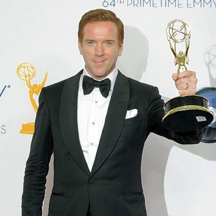 Damian Lewis won the Emmy for lead actor in a drama for his work in "Homeland."