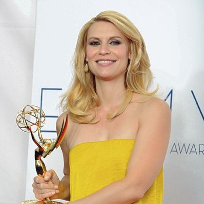 Actress Claire Danes won the Emmy for lead actress in a drama for "Homeland." The Showtime series also won Emmy for best actor, best writing and best drama.