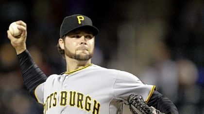 Pirates starting pitcher Kyle McPherson delivers in the first inning Monday night against the New York Mets at Citi Field.