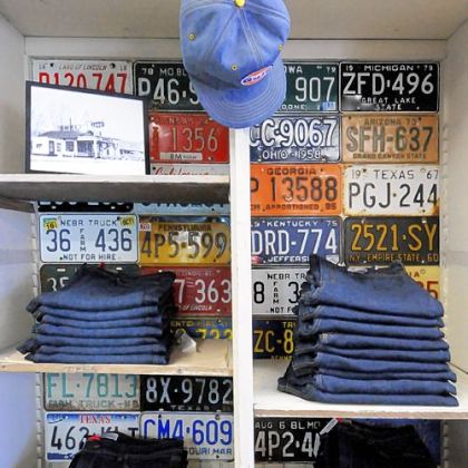 Lawrence Scott's refurbished gas station in New Eagle has been decorated with the old-time feel of a 50's-era service station and the old service bays are now the shipping center.